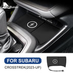 Car Wireless Charger For Subaru Crosstrek Impreza 2024 2025 For Iphone Mobile Phone PVC Charging Holder Wirelessly 15W RHD LHD