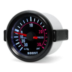 2" 52mm Digital Car Boost Meter Water Temp Oil Temp Oil Pressure RPM Tachometer Voltage Vacuum For 12V Car Smoke Lens Gauge