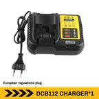 DCB112 Battery Charger For Dewalt 10.8V 12V 14.4V 18V 20V DCB206 DCB205 DCB204 DCB203 DCB120,DCB107 DCB115 DCB105(No battery)