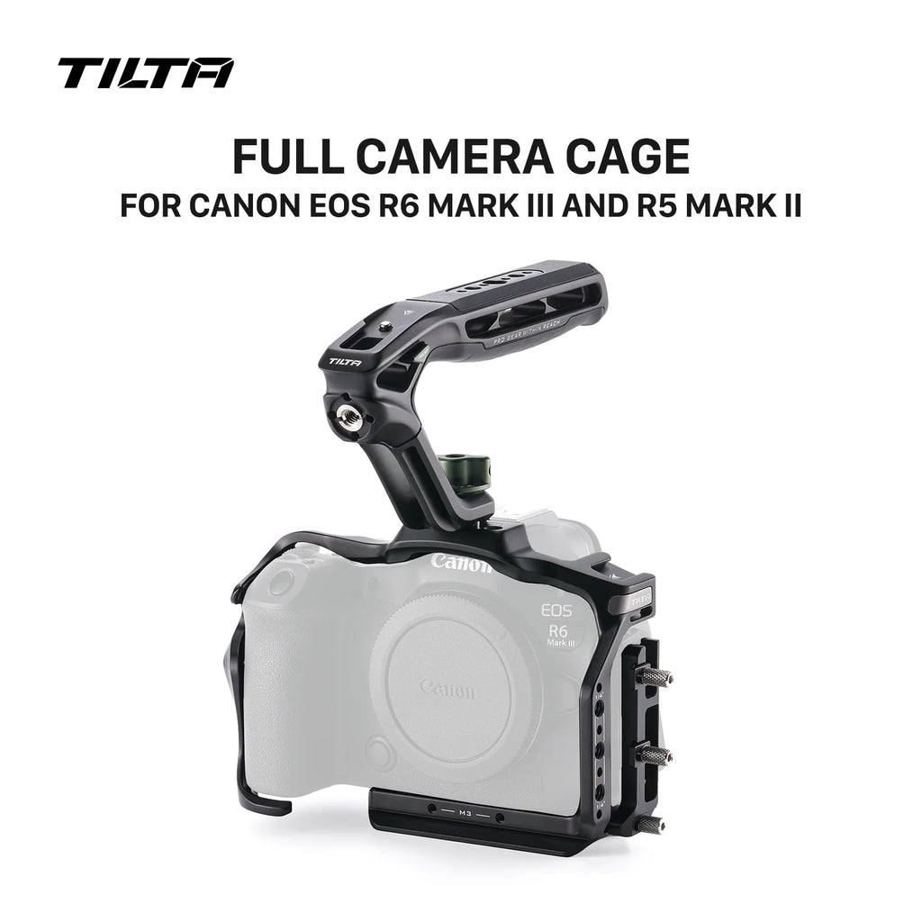 Tilta Camera Cage for Canon EOS R6 Mark III / R5 Mark II with cable clamp, top handle, Arca base