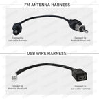 Car Radio Wiring Harness Adapter 16-Pin Power Cable with CAN Bus Decoder GMC15