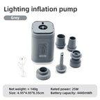Portable Mini Air Pump Electric Inflator pump USB Rechargeable to Inflate Deflate for Pool Floats, Air Bed,Vacuum Storage Bags
