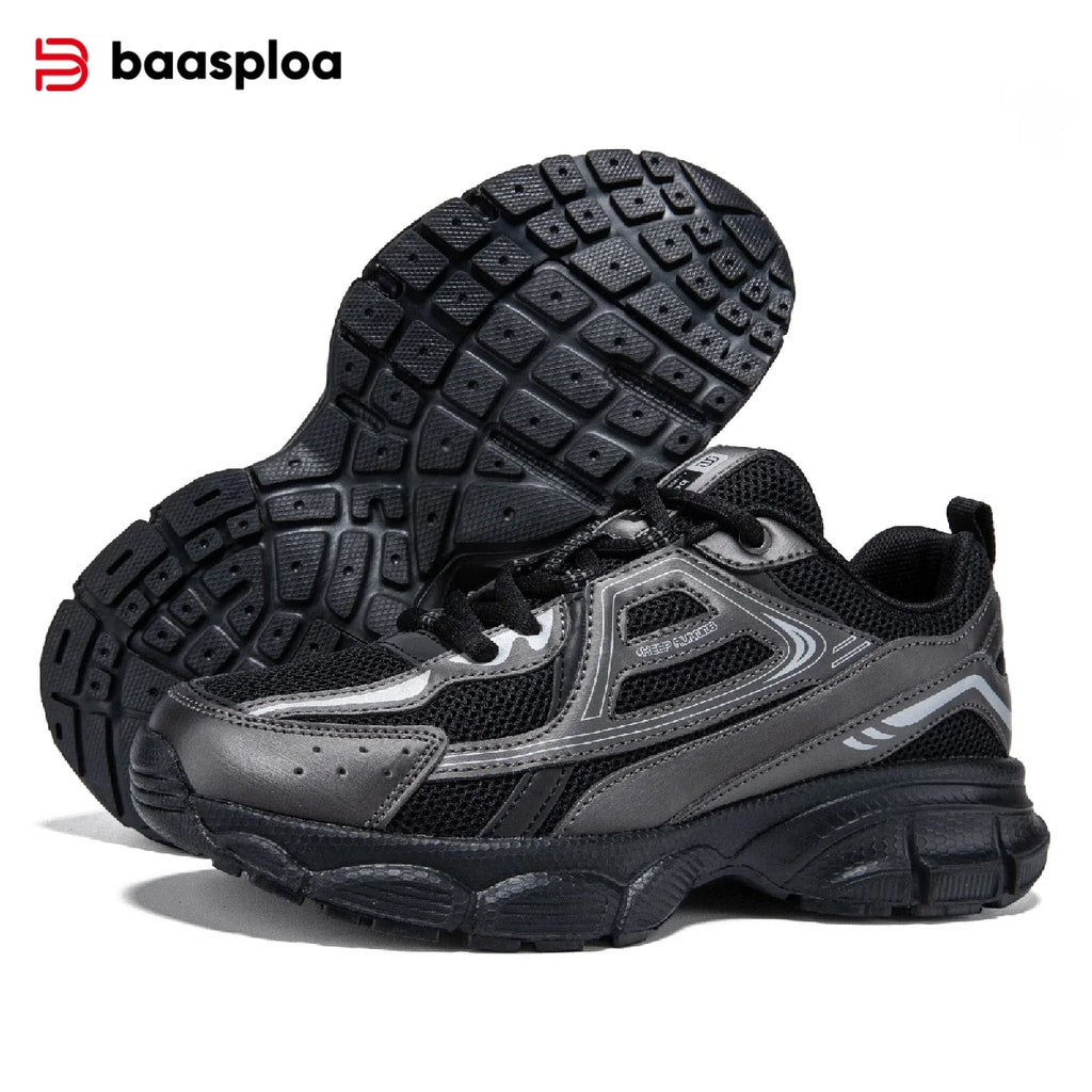 Baasploa Women Sport Shoes Mesh Breathable Lightweight Casual Walking Shoes Female New Comfort Running Shoes Non-slip 35-42