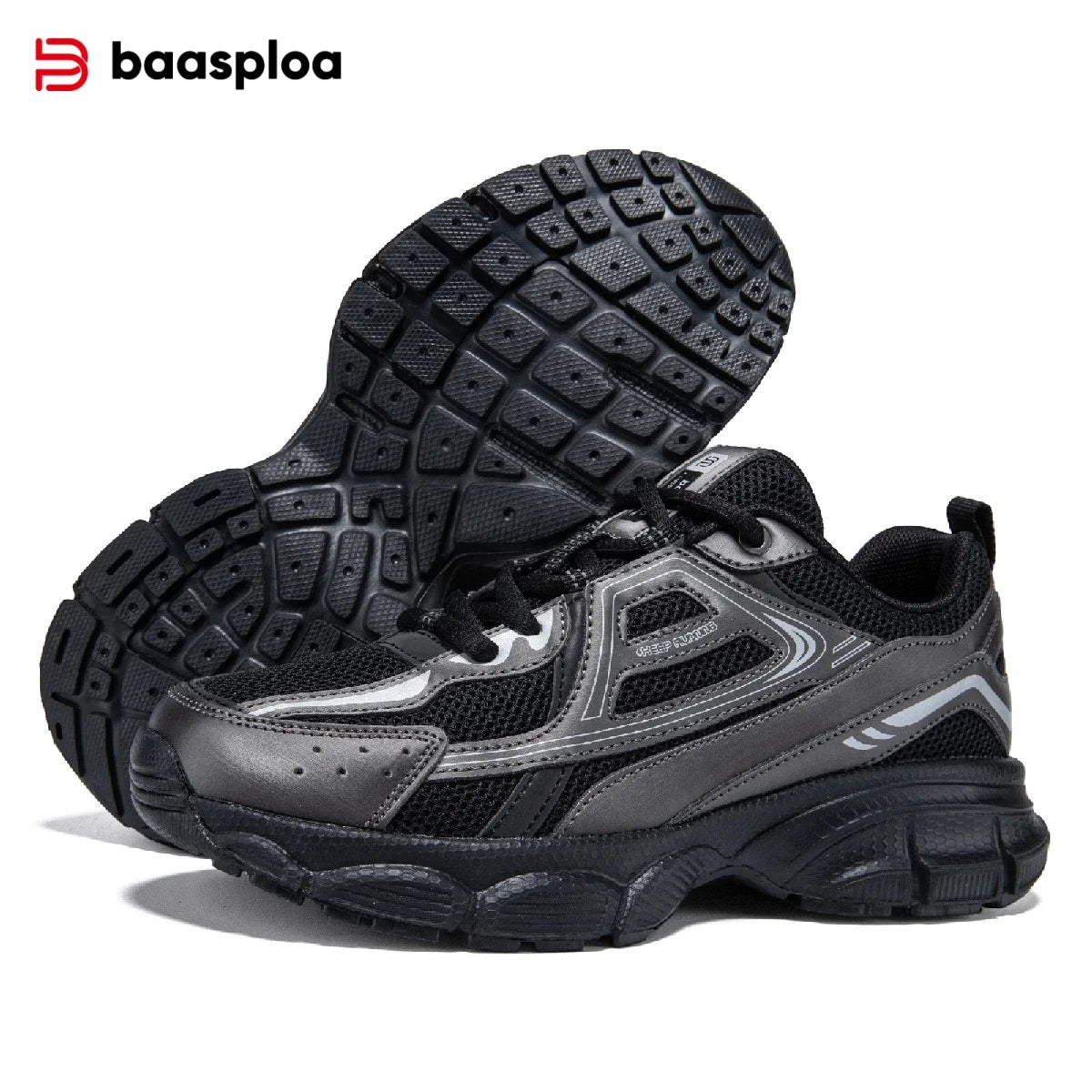 Baasploa Women Sport Shoes Mesh Breathable Lightweight Casual Walking Shoes Female New Comfort Running Shoes Non-slip 35-42