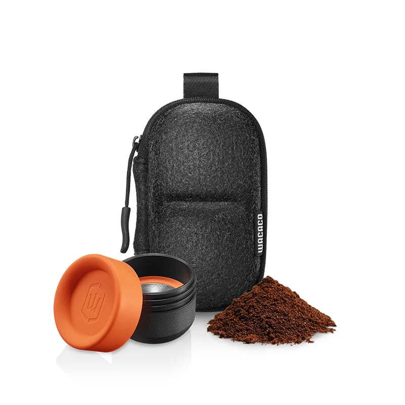 Wacaco Minipresso GR2 Baskets Set, Includes Two Ground Coffee Filter Baskets and Protective Case