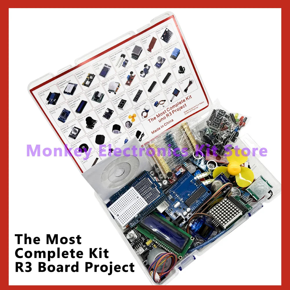 Full Version Starter Learning Kit for Arduino Programming Project DIY Electronics Laboratory Smart Beginner Kit for Arduino IDE