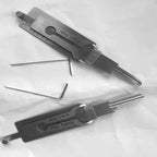 For Lishi Yale Picks Picking SS001 2 In1 Locksmith Tools Master Key Decoder Micha Decoder Hooks Topolines To Open Locks