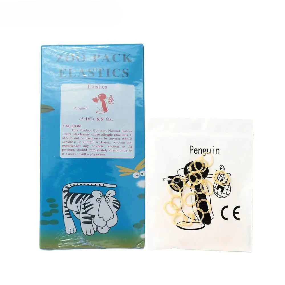 5000Pcs Dental Rubber Bands Orthodontic Ligation O-Ring For Teeth Braces Elastics Traction Rings Zoo Pack 2.5/3.5//4.5/5.0/6.5OZ