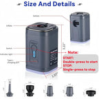 Portable Mini Air Pump Electric Inflator pump USB Rechargeable to Inflate Deflate for Pool Floats, Air Bed,Vacuum Storage Bags