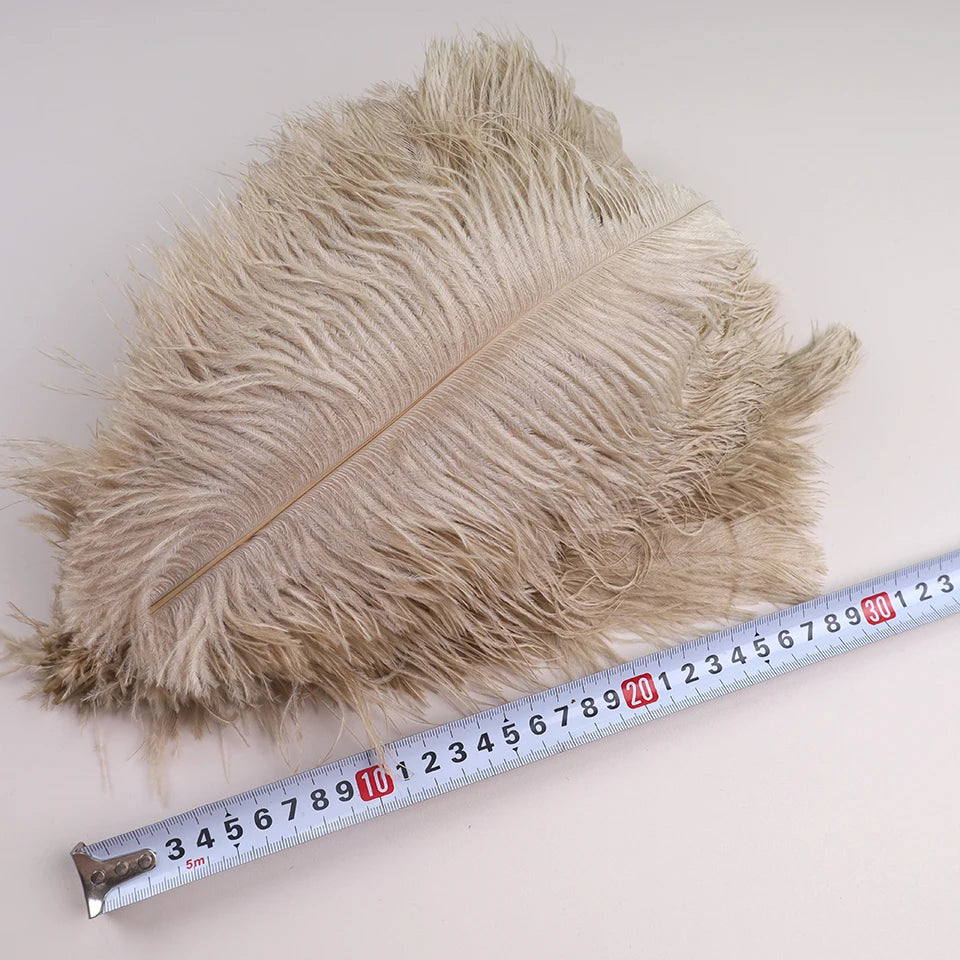10Pcs 30-35cm Ostrich Feathers for Crafts Wedding Decoration 12-14" Handicraft Accessories Table Centerpieces Carnival Plumas