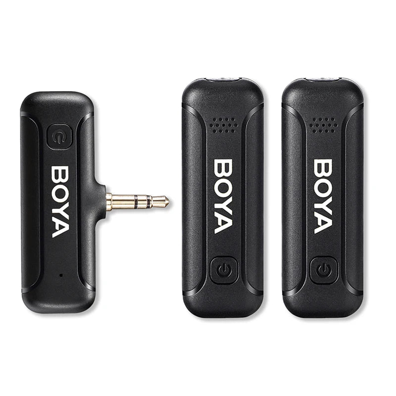 BOYA BY-WM3T2 Professional Wireless Lavalier Lapel Microphone Portable Audio Video Recording for iphone Android Live Broadcast