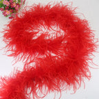6 Layer Ostrich Feathers Boa Wedding Accessories Plumas De Faisan 2 Meters Clothing Plume Art and Craft Supplies Party Dresses