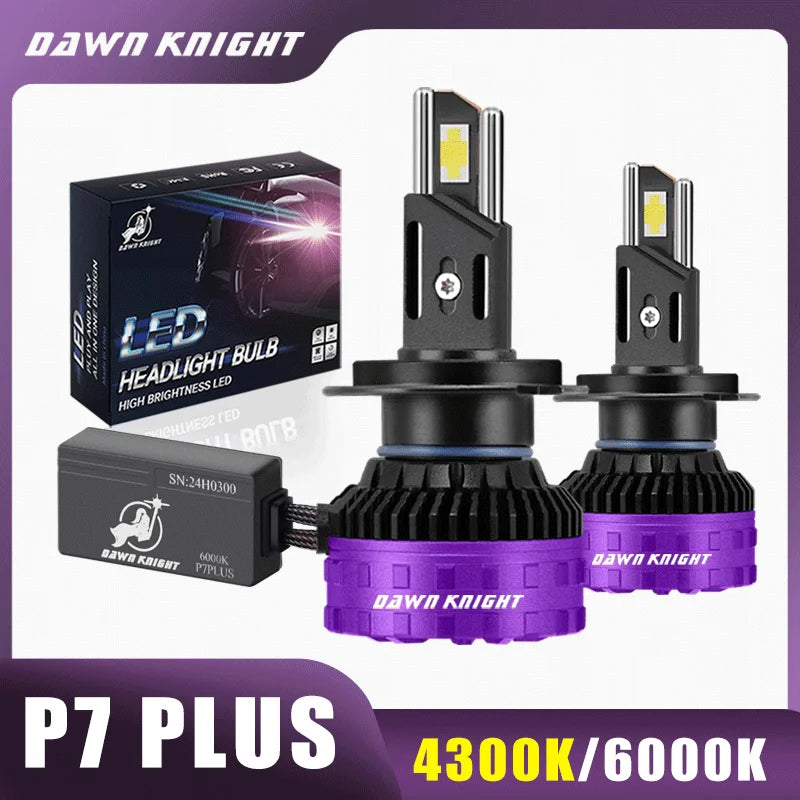DAWN KNIGHT H11 H7 H4 Led Headlight Bulbs P7 PLUS 140W Powerful 6000K 4300K LED HB3 HB4 Led Lamps 12V 2pcs