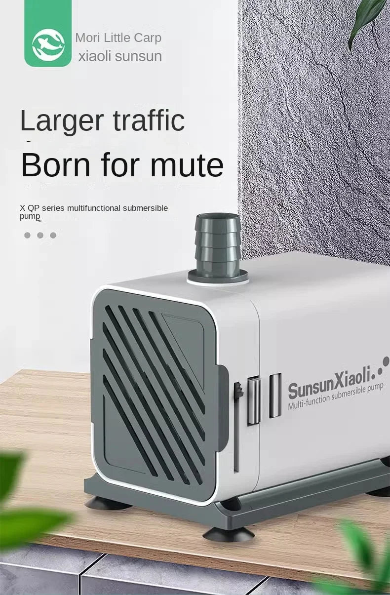 220v Ultra-Quiet Submersible Water Fountain Pump Pond Filter Adjustable Aquarium Water Pump For Fish Tank Garden Fountain