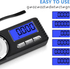 Digital Milligram Scale 50g/0.001g, Mg Scale for Powder Medicine with Portable Case, Microgram Scale 20g Calibration Weight