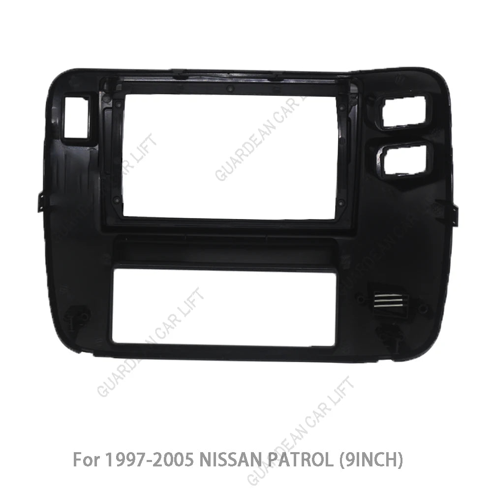 9INCH Car Radio Fascias For Nissan patrol Y61 1997-2006 Android GPS MP5 Stereo Player 2 Din Head Unit Panel Dash Frame Installat