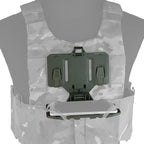 Molle folding phone map holder navigation board for tactical vest chest mount, black/green/desert, 1pc/5pcs