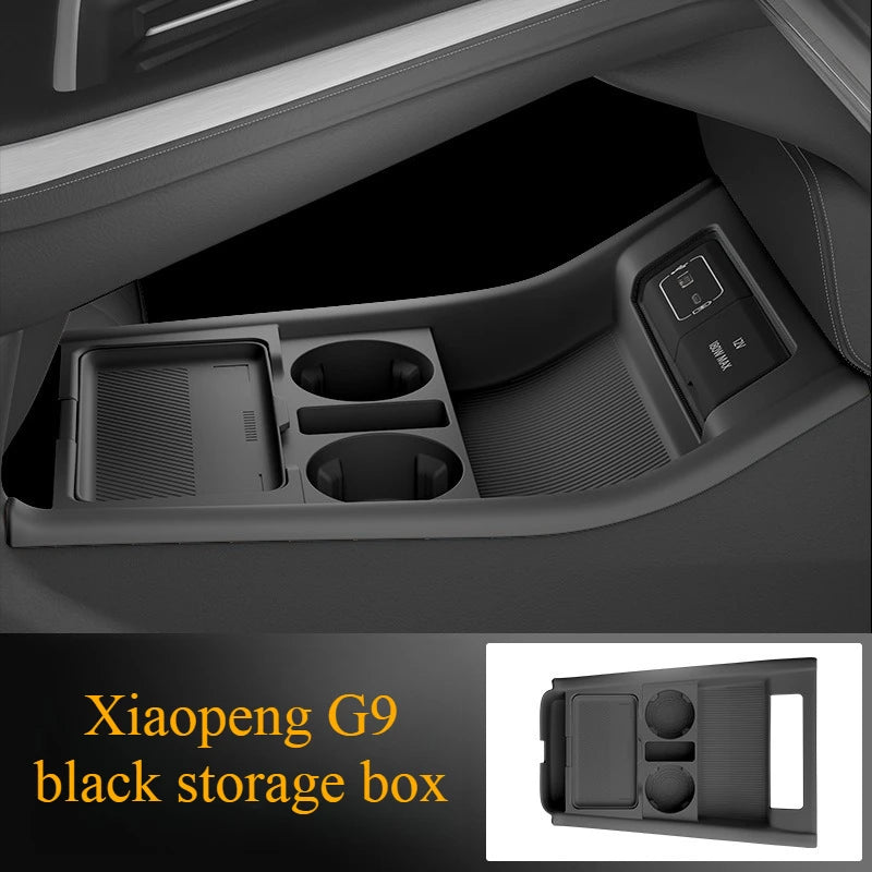 2026 For Xpeng G9 625 680 725 Max Central Control Armrest Storage Box Lower Layer Frame Car Decoration Modification Accessories