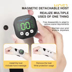 Cordless Wrist Massager Brace with Vibration, 10 Modes 29 Levels, Black/Blue/White