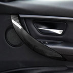 For BMW F30 F31 F34 3GT F32 F33 F36 (2012-2020) Door Handrail Panel Cover Car Trim Accessories, Carbon Fiber ABS Sticker