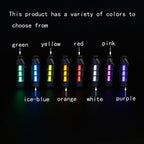 Titanium Alloy Luminous Night Signal Light Outdoor EDC Luminous 3.5*25mm Fluorescent Tube Self-illuminating Key Chain betalight
