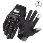 Vintage Leather Motorcycle Gloves Summer Breathable Unisex Biker Gloves With Anti-Slip Ventilation Design Motorbike Ride Glove