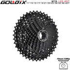 GOLDIX Black MTB Cassete 8/9/10/11/12 Speed 40/42/46/50/50T K7 8/9/10/11/12v Bicycle Freewheel Bicycle Sprocket for Shimano/SRAM