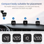 Universal Car Mini HUD G4S GPS Head Up Display Auto Digital KMH/MPH Speedometer Black / Green Font Speed Board  Projection