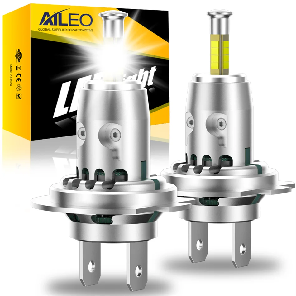 2Pcs 300W 80000LM Led Light 3D H7 H4 H11 LED Car Headlight Canbus H8 9005 HB3 9006 HB4 for Car 360 Turbo HeadLamp Wireless 6000K