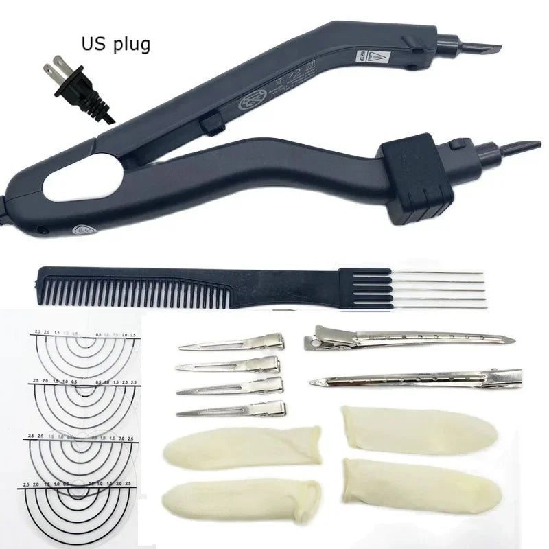 Tongs for hair extensions Smart Heating Tip Professional Hair Extension Tools Hair connectors extension tongs Heating Iron Hot