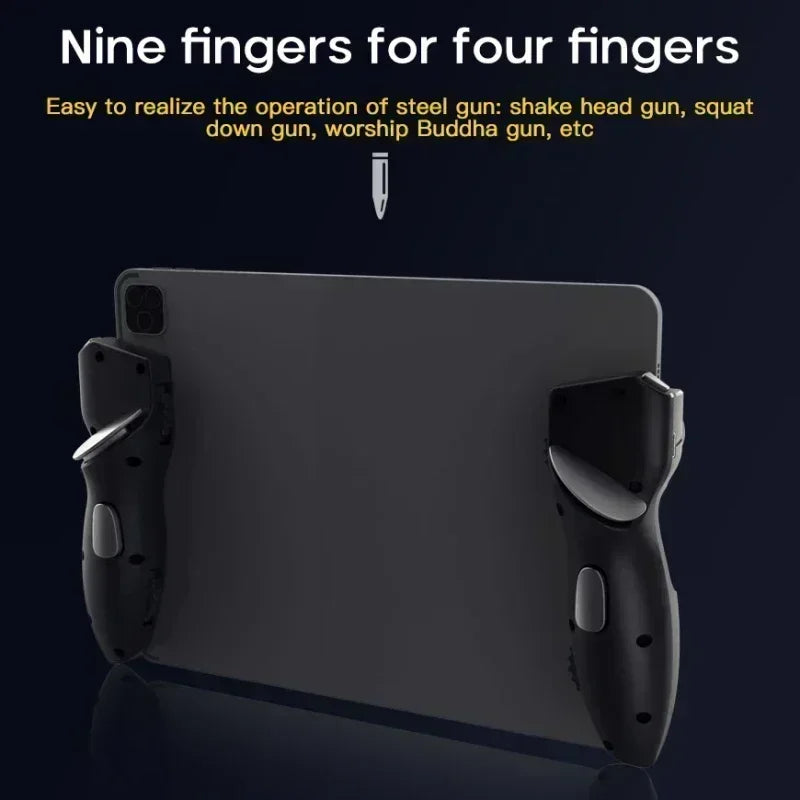 MEMO AK-PAD8K 6-Finger Mobile Gamepad Trigger Controller with Joystick for iPad Android Tablet