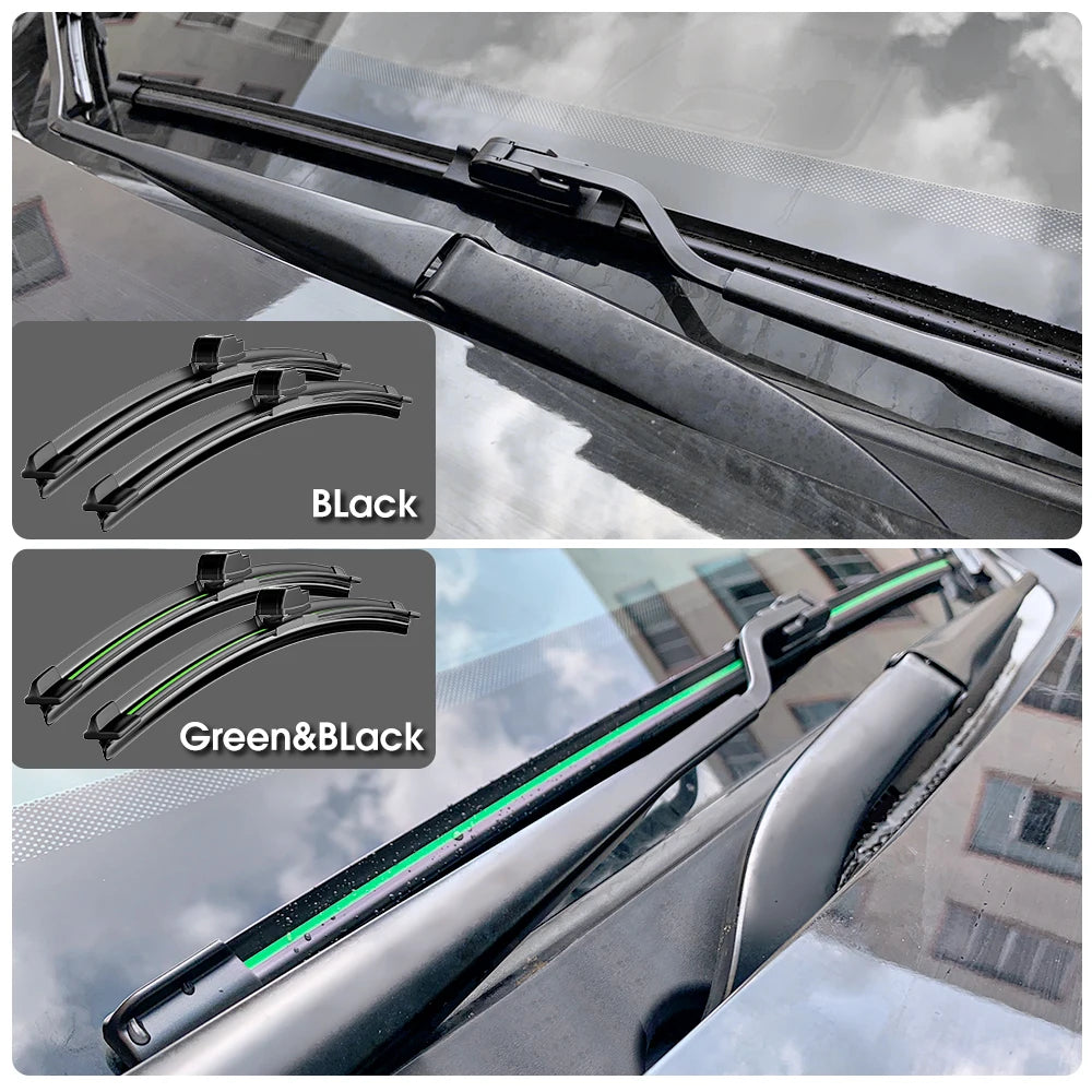 Front wiper blades set 26in + 21in for Peugeot Boxer/Fiat Ducato 2006-2013 LHD, black