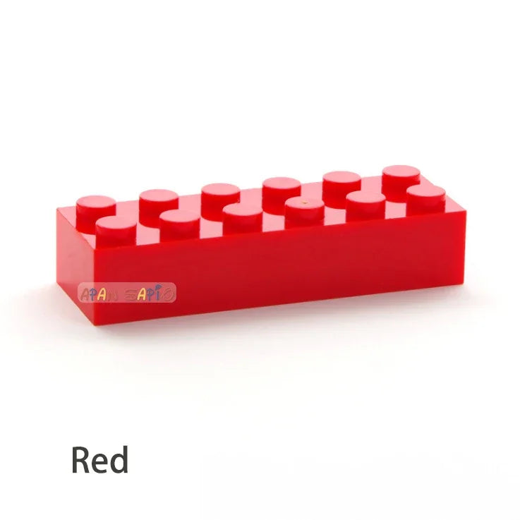 100pcs 2x6 Dot DIY Building Blocks Thick Figures Bricks Educational Creative Size Compatible With 2456 Plastic Toys for Children