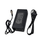 58.8V 2A Charger with GX16-3 Pin DC5.5 XLR Plug, Power Adapter for 52V Li-ion Battery Input 100-240V