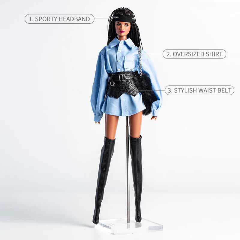 Xianxian Doll Clothes Suit 1/6 Anime BJD Trend 32cm Supermodel Doll Clothe Accessories Cyberpunk Series Girls DIY Toys Collector