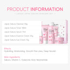 LAIKOU Sakura 5pcs Skin Care Kit Cleanser Toner Serum Eye Cream Essence Cream Moisturizing Beauty Gift Box For Women ﻿