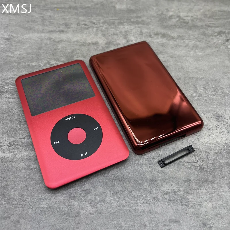 Red Front Faceplate Back Case Housing Black Click Wheel Center Red Button Bezel For iPod 6th 7th Classic 80GB 120GB 160GB