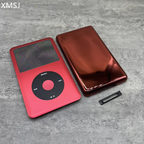 Red Front Faceplate Back Case Housing Black Click Wheel Center Red Button Bezel For iPod 6th 7th Classic 80GB 120GB 160GB