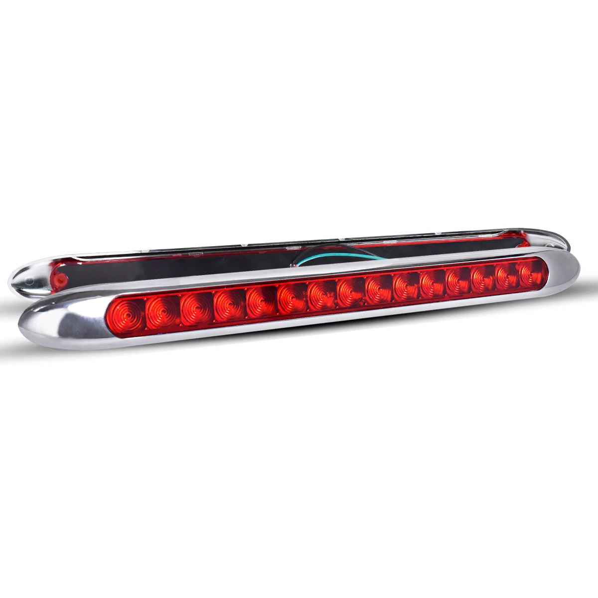 Powerful LED 15 Lights High Mounted Grille/Brake Lights 12V/24V Yellow Red Easy Installation Version For Truck/Lorry/Pick up