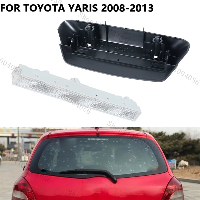 Car High Mount Brake Light For Toyota Yaris 2008-2013 Rear High Mounted 3rd Brake Light With Cover Tail Fog Lamp Stop Lamp