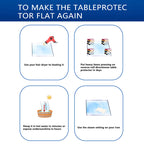 Transparent PVC Table Mat, Waterproof Oil-Proof Indoor & Outdoor Use Soft Glass Table Protector for Versatile Surface Protection
