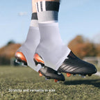 Football cleat covers spats 1 pair slip resistant high elastic foot covers solid color