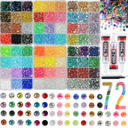 1Box/1Set Hot Selling Flash Nail Rhinestones Bedazzling Kit 3mm Multi-style Colorful Resin Nail Diamond Jewelry DIY Nails Parts