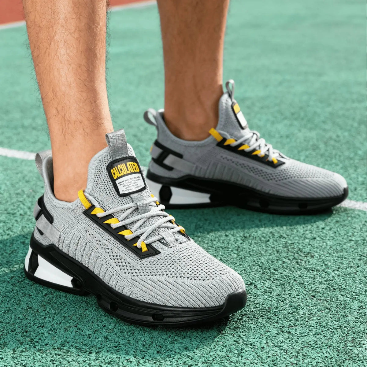 Baasploa Men Running Shoes Brand Mesh Breathable Classic Sport Sneakers Male Comfortable Non-slip Casual Walking Shoes