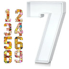 Food Fillable Number Shaped Sweets Flower Candy Cupcake Container Box for Wedding Anniversary Birthday Party Baby Shower Decore