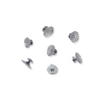 50Pcs/Box Dental Orthodontic Lingual Buttons Metal Bondable Monoblock Mesh Hole Base Composite Buttons Dentistry Accessories
