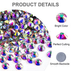Oleeya Wholesale Bulk High Quality Grade AAAAA Rhinestones Shiny crystal /AB Flatback hotfix Rhinestone SS6-SS50 for clothes DIY