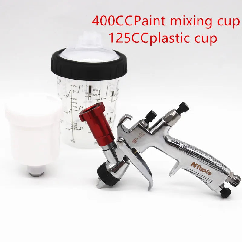 Spay Gun Mini 0.5/0.8/1.0/1.2mm Nozzle Gravity Airbrush For Car Painting Tool No Clean Disposable Measuring Cup