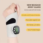 Electric Cordless Hand Wrist Massager 10 Mode Vibration Massage 29 Levels Massage Hands Rechargeable Wrist Brace Protector Wrap