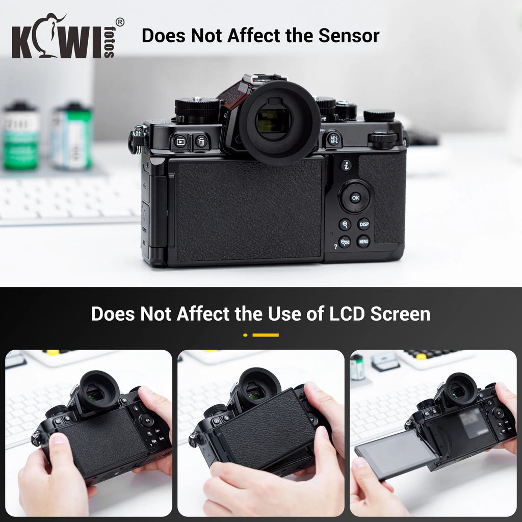 Soft Silicon Camera Eyecup for Nikon Z9 / Z8 / Zf Circle Type Eyecup Camera Extended Eyeshade Protector Replaces NIKON DK-33